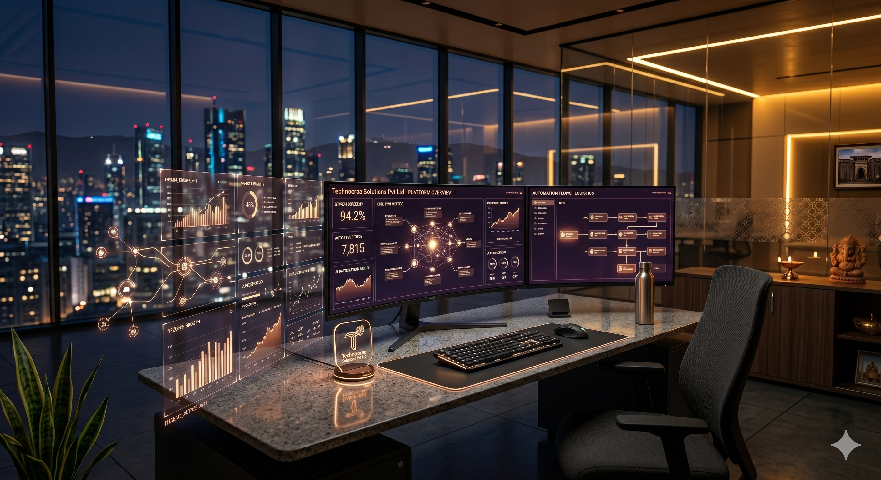 Automation platform office workspace